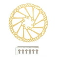 thumbnail image 2 of Mosiee Mountain Bike Brake Discs Road Bike Stainless Steel Gold 160/180Mm Brake Disc G3 160Mm Gold, 2 of 8