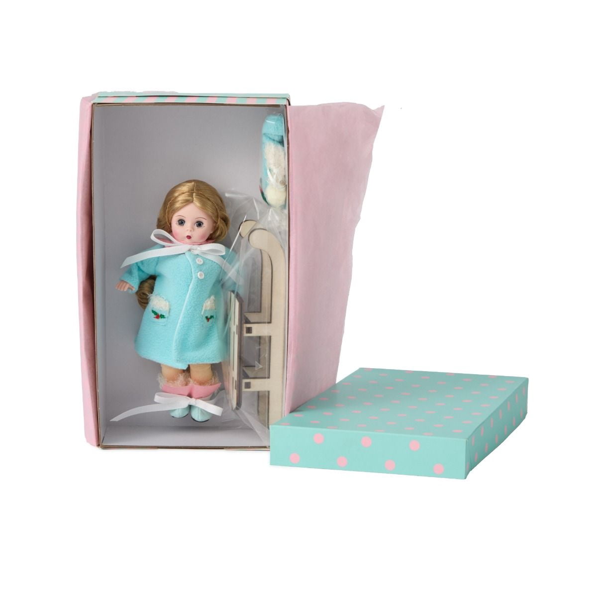 Madame Alexander 8-inch Christmas Sledding Collectible Doll