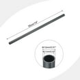 thumbnail image 2 of Uxcell Rigid Round Pipe Dark Grey 0.43 x 0.51"(ID*OD) High Impact for Water Pipe Crafts Cable Sleeve, 2 of 6