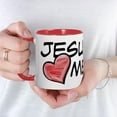 thumbnail image 5 of CafePress - Jesus Loves Me Mug - 11 oz Ceramic Mug - Novelty Coffee Tea Cup, 5 of 6