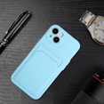 thumbnail image 7 of Allytech Case Compatible with iPhone 15, [Card Holder] [Soft TPU] [Ultra Slim & Lightweight] Shockproof Anti-Fingerprint Case for iPhone 15 - Lightblue, 7 of 7