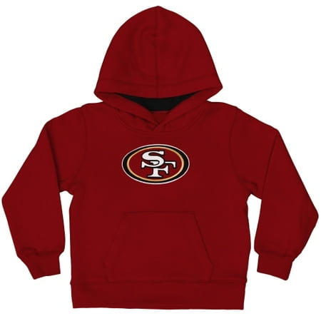 - San Francisco 49ers Toddler Fan Gear Primary Logo Pullover Hoodie - Scarlet - 2T