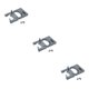 thumbnail image 2 of Bewildely Servo Fixed Mount Bracket for WPL D91 B24 MN DIY Model  D90 RC Buggy Car C14 Type1, 2 of 6
