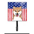 thumbnail image 1 of American Flag & Shiba Inu Leash or Key Holder, 1 of 1