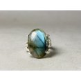 thumbnail image 6 of Heaven Crafts Oval Shape Labradorite Ring 925 Sterling Silver Handmade Statement Gift For Her, 6 of 6