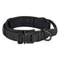 thumbnail image 1 of YOPTOP Tactical Dog Collar, Adjustable Military Training Nylon Dog Collar with Control Handle and Heavy Metal Buckle for Medium and Large Dogs,Black,Collar,XL, 1 of 8