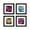 Black Framed Version, variant on Gallery Pops Disney Mickey and Friends - Hi-Lighter Wall Art Bundle (4-Pack)