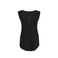 thumbnail image 4 of Womens Sleeveless Tank Tops Cotton Linen Plus Size Button Down Blouses Summer Casual Pleated Basic Loose Fit Shirts 2026 Summer Beach Vacation Outfits, 4 of 7
