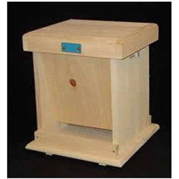 Wooden Wildlife Feeder - Outdoor Hopper Feeder for Backyard Animals, 5 Quart Capacity - Dual-Sided Ground or Post Mount Feeder Made in USA from Eastern White Pine - For Squirrels, Ducks & More