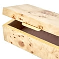 thumbnail image 6 of Beautiful by Drew Burl Wood Tabletop Storage Box, Decorative Jewelry Organizer with Lid, Natural Keepsake Box for Dresser or Shelf, 7.5x4.25, 6 of 11
