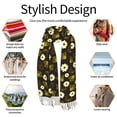 thumbnail image 6 of Shawl Wraps for Women - Honey Bees With Flowers Oversized Fall Winter Fashion Blanket Scarf for Women, 6 of 6