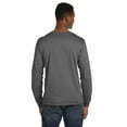 thumbnail image 3 of JustBlanks 100% Combed Ring Spun Cotton Long Sleeve T-Shirt Seamed collar Shoulder-to-shoulder taping, 3 of 3