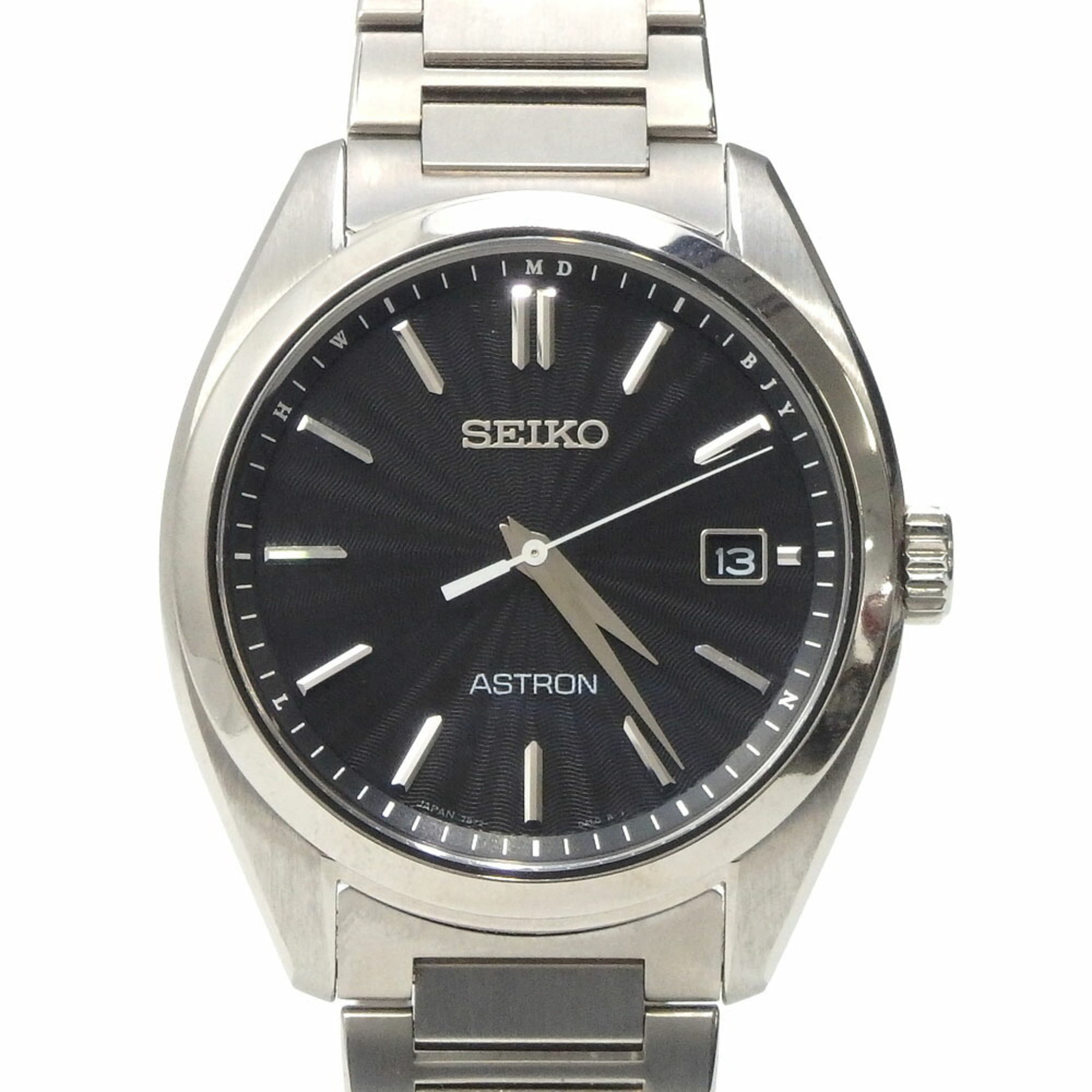 Authenticated Used Seiko Watch Astron Men's Solar Titanium SBXY033 Light  Rechargeable Radio Clock 