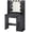 Black-A(3 Drawers), variant on ELYKEN 35.4"W Makeup Vanity Desk with Power, Mirror&Lights, Black