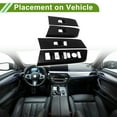 thumbnail image 3 of Unique Bargains 4 Pcs Window Switch Bezel Cover Door Control Switch Panel Trim for Honda CRV 2023-2025 Plastic Black, 3 of 6