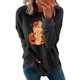 thumbnail image 1 of UKAP Sudadera con Estampado de Calabaza para Mujer, Sudadera de Otoño de Manga Larga, Jersey Informal con Cuello Redondo, Tops, 1 of 3