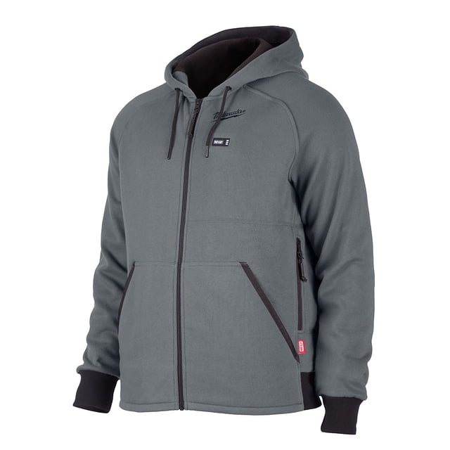 Milwaukee 306G-212X M12⢠HEATED GRAY HOODIE, BATTERY & CHARGER KIT - 2X-Large
