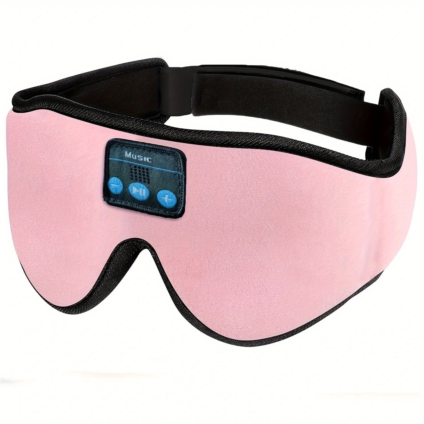 1pc 3D Wireless Sleep Mask with 5.2 BT Earphones, best sleeping mask, tpye-c charging cable inside, Wireless Music Eye Mask for men&women