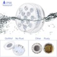 thumbnail image 3 of Luces LED sumergibles GolWof, paquete de 2, 13 LED, lámpara LED sumergible, 16 colores RGB, luces LED sumergibles, IP68, luces LED impermeables con mando a distancia, decoración para piscinas, bodas, 3 of 4