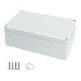thumbnail image 1 of Junction Box Waterproof Plastic Project Box IP65 Plastic Project Box Electrical Box Enclosure Gray White 7.87"x 4.72"x 2.95"(200x120x75mm), 1 of 7