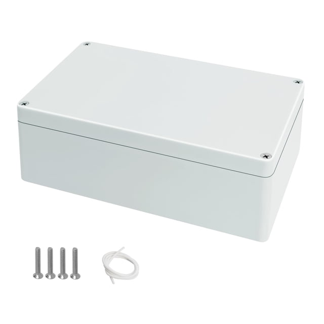 Junction Box Waterproof Plastic Project Box IP65 Plastic Project Box Electrical Box Enclosure Gray White 7.87"x 4.72"x 2.95"(200x120x75mm)