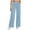 *Light Blue, variant on ClodeEU Women's Elastic Waist Wide Leg Jean Pant With Pockets,Casual Stretch Denim Pant Light Blue,Womens Plus S