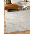 thumbnail image 2 of Unique Loom Color Bordered Transitional Area Rugs, Blue, 2 of 5