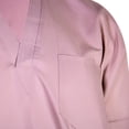 thumbnail image 4 of Hijaz Purple V-Neck Short Sleeve Casual Men's Thobe Arab Robe Dishdasha - 62, 4 of 4