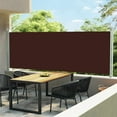 thumbnail image 1 of vidaXL Auvent Latéral Rétractable pour Patio 600x160 cm Brun, 1 of 5