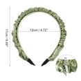 thumbnail image 3 of Unique Bargains 1 Pc Fashion Elegant Pleated Headband for Women for Girls 6.69"x1.38" Green, 3 of 4