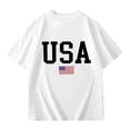 thumbnail image 6 of WERYOUNG Girl's T-Shirts Children Kids Short Sleeve Letter T Shirts Kids Summer Oversized Casual Crewneck Basic Tees Party Night Versatile Top, 6 of 6