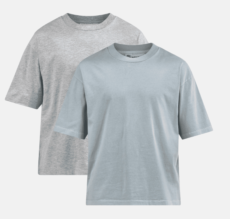 No Boundaries Cropped Tee - Oversized Fit 2-Pack - Walmart.com