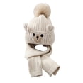 thumbnail image 4 of Conjunto de gorro y bufanda de invierno Strade Fareast Limited para niños color beige, 4 of 8