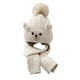 thumbnail image 4 of Conjunto de gorro y bufanda de invierno para niños, gorro de punto cálido, gorro suave para niños y niñas Beige, 4 of 9