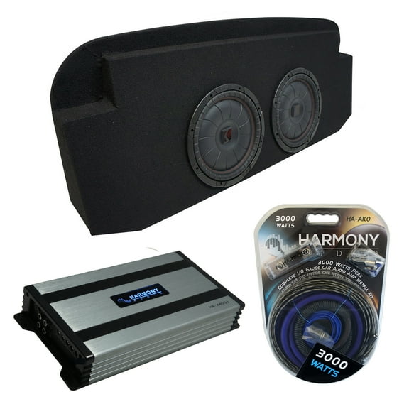 02-13 Chevy Avalanche Behind Seat Kicker CompVT CVT10 Dual 10" Sub Box HA-A800.1