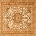 thumbnail image 1 of Ahgly Company Indoor Square Medallion Orange Traditional Area Rugs, 3' Square, 1 of 1