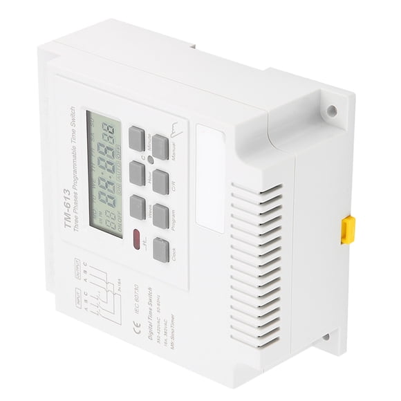 Interruptor de Temporizador Digital, Interruptor de Temporizador de Potencia de Control semanal programable Inteligente Trifásico de 380 V Para Bomba de Agua de Motor