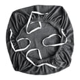 thumbnail image 2 of Fundas para sillas de oficina, protector de cojín de asiento, protector de muebles, lavable a máquina Gris oscuro, 2 of 8