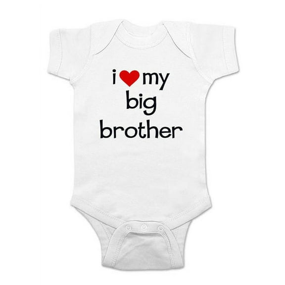 I Love my Big Brother - wallsparks cute & funny Brand - baby one piece bodysuit - Great baby shower gift!