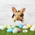 thumbnail image 6 of Cracked-Wall Stickers, Decals, and Vinyl Decor,Bunny Sticker Realistic Visual Easter Rabbits Decoration For Instant Spring Funny, 6 of 7