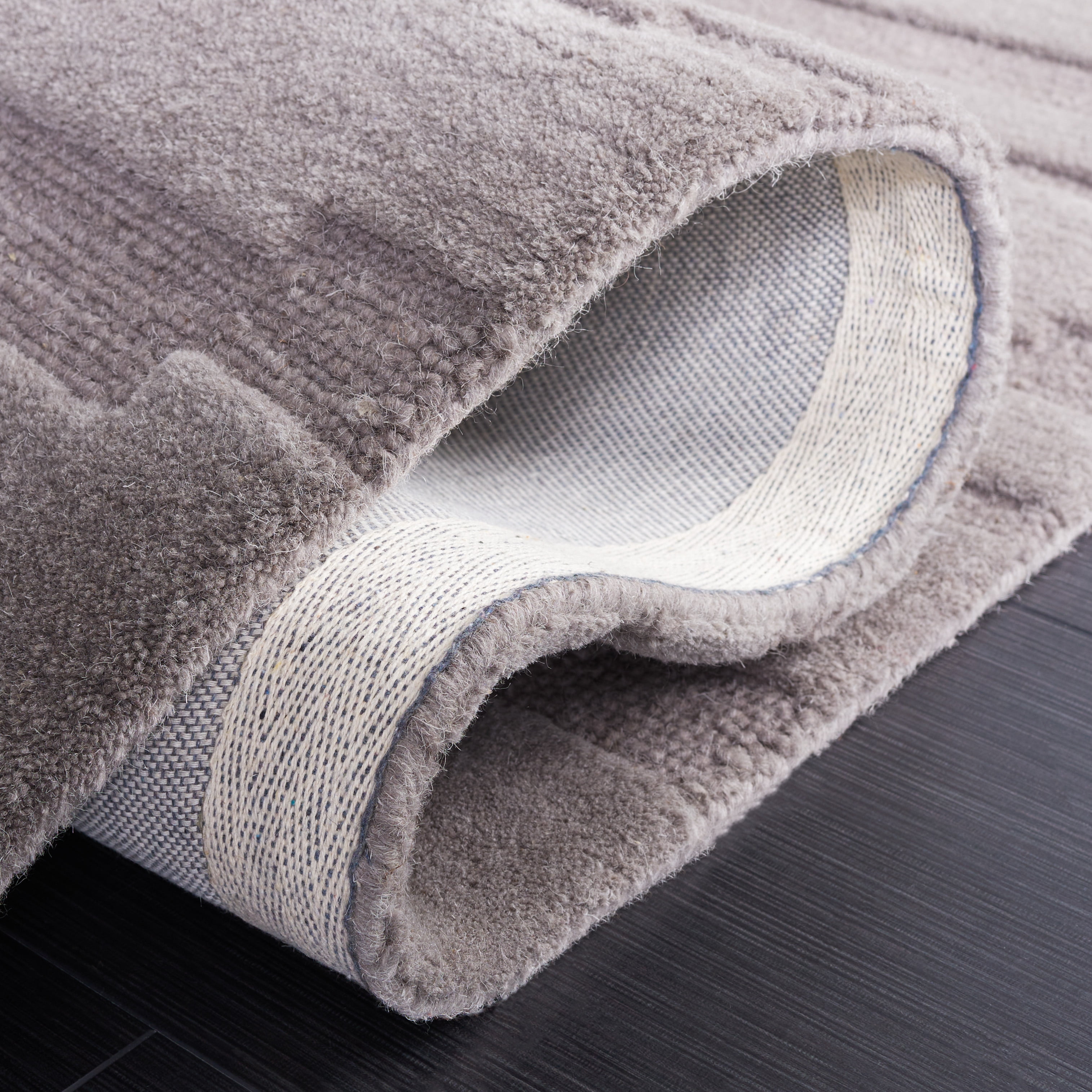 SAFAVIEH Chatham Emory Solid Area Rug, Grey, 5' x 8'