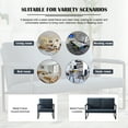 thumbnail image 5 of Gewnee 49.2-inch Metal Frame Loveseat Sofa Couch Stylish, Durable and Comfortable Seating for Living,Office,Multiple Spaces, 5 of 13