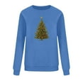 thumbnail image 6 of Horkkom Womens Christmas Sweater Christmas Tree Print Graphic Sweatshirts Holiday Party Crewneck Sweatshirts XXXL, 6 of 7