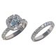 thumbnail image 1 of Qarigey Conjunto de anillo de diamantes redondos Conjunto de anillo de banda de boda de compromiso nupcial elegante Conjunto de regalo de aniversario Ropa, zapatos y accesorios Miscelánea No.7 Qarigey AP006531-07, 1 of 6