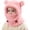 ne Taille-Rose, variante sur Cagoule de Ski en Molleton pour Enfants Garçons Filles, Tuque d'Hiver avec Foulard et Masque, Coupe-Vent, Chaude, Cordon de Serrage Ajustable, Taille Unique - Café
