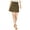Green, variant on Sage The Label Womens Faux Suede Lace Up A-Line Skirt