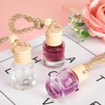 thumbnail image 3 of 10 Pcs Car Perfume Bottles, Kvago 8ml Refillable Hanging Car Air Freshener Diffusers, Aromatherapy Empty Glass Bottle Pendant for Home Office Car Hanging Decorations, 3 of 10