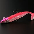 thumbnail image 2 of Jigs Head Fishing Lures with Sequins/Treble Hook Soft Baits Artificial Swimbait T-Tail Slow Jigging Wobblers ​for Trout, 2 of 9