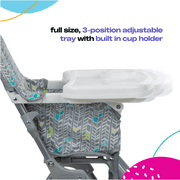 Cosco Kids Simple Fold Full Size High Chair with Adjustable Tray