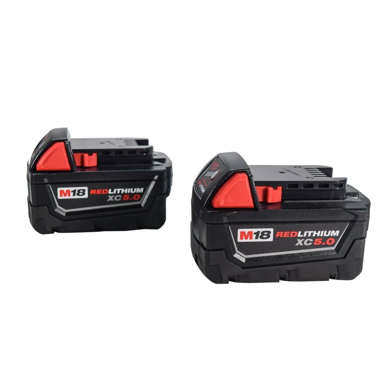 Milwaukee M18 REDLITHIUM XC5.0 Battery 2pk Starter Kit 48-59-1852B - Acme  Tools